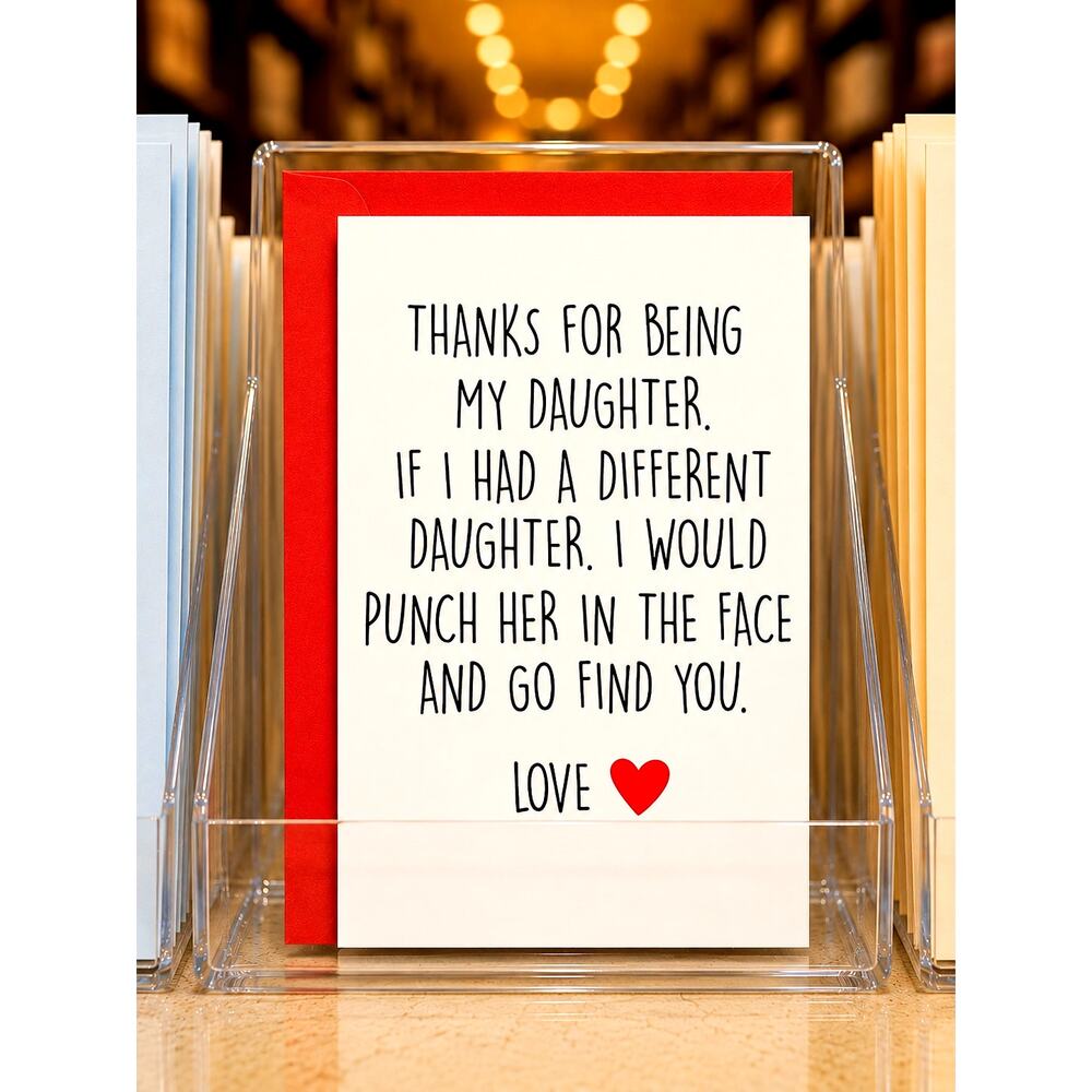 Birthday Card to Daughter - 8" x 5"